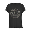 Junior's Star Wars The Last Jedi Rebel Logo Streak T-Shirt