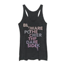 Women's Star Wars The Last Jedi Beware the Dark Side Racerback Tank Top