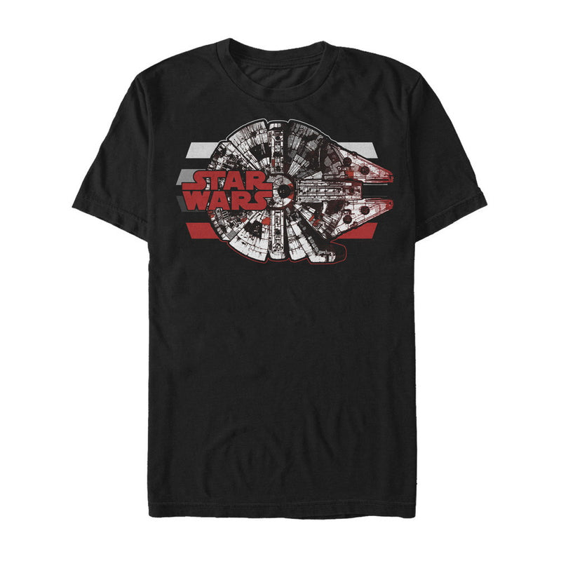 Men's Star Wars The Last Jedi Millennium Falcon Profile T-Shirt