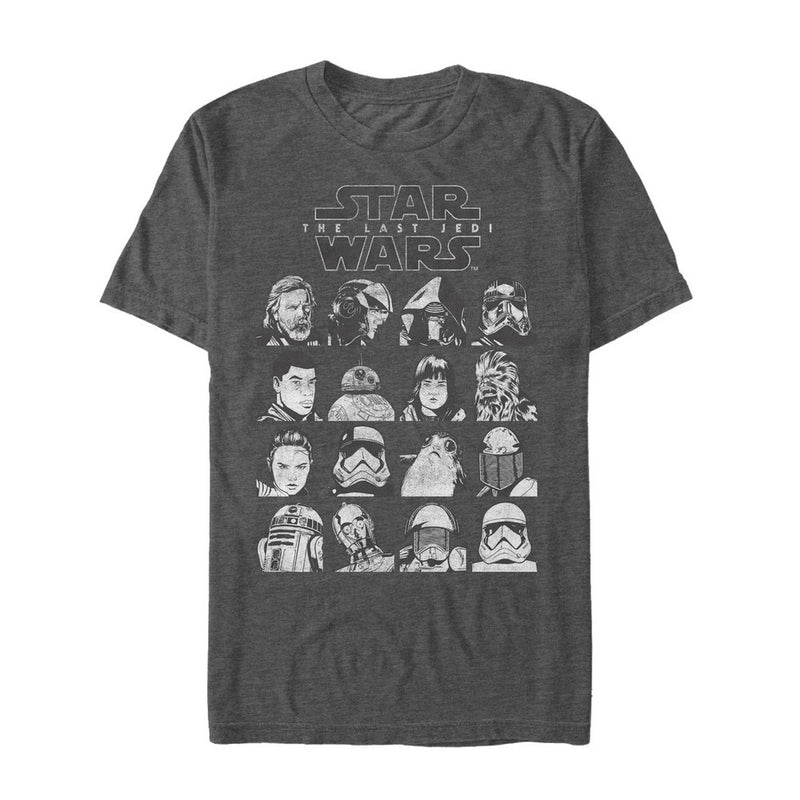 Men's Star Wars The Last Jedi Character Page T-Shirt