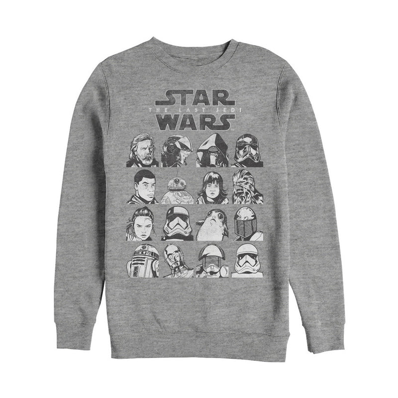Men's Star Wars The Last Jedi Character Page Sweatshirt