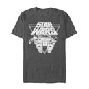 Men's Star Wars The Last Jedi Millennium Falcon Triangle T-Shirt