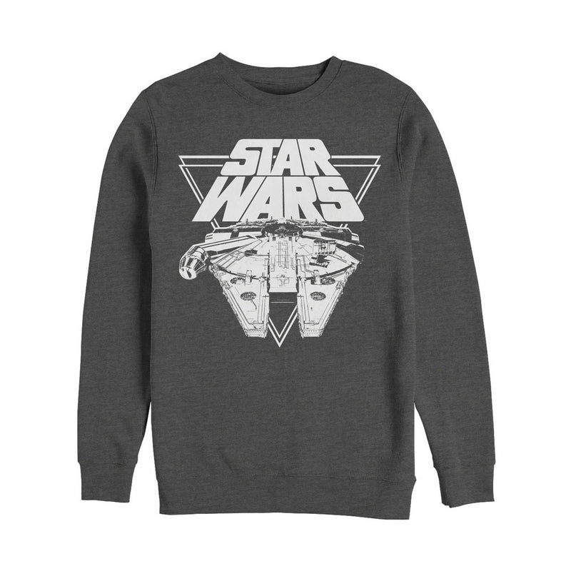 Men's Star Wars The Last Jedi Millennium Falcon Triangle Sweatshirt