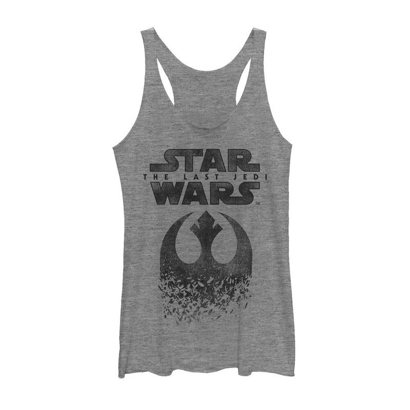 Women's Star Wars The Last Jedi Rebel Logo Fleck Racerback Tank Top