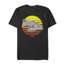 Men's Star Wars The Last Jedi Millennium Falcon Sunset T-Shirt