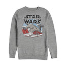 Men's Star Wars The Last Jedi Millennium Falcon Crait Battle Sweatshirt
