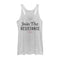 Women's Star Wars The Last Jedi Join Text Racerback Tank Top