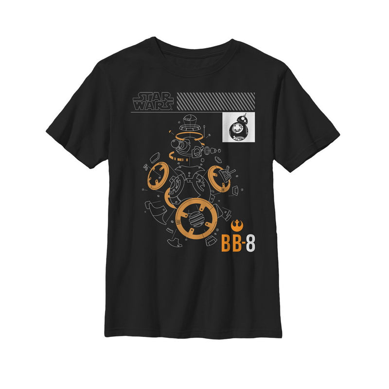 Boy's Star Wars The Last Jedi BB-8 Deconstruct T-Shirt