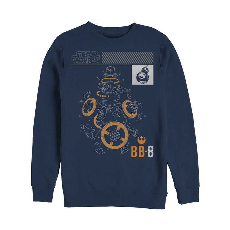 Men's Star Wars The Last Jedi BB-8 Deconstruct Sweatshirt