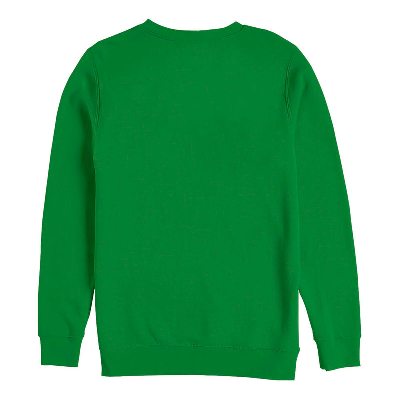 Men's Nintendo Super Mario St. Patrick's Day Pinch Proof Luigi Retro Sweatshirt