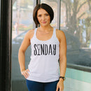 Women's CHIN UP Sunday Champagne Brunch Racerback Tank Top