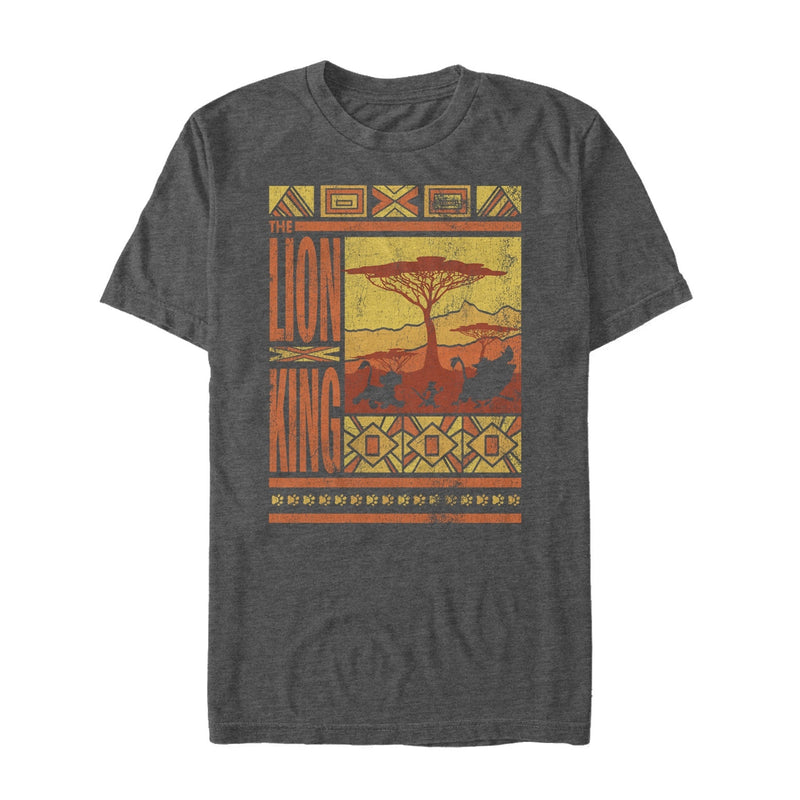 Men's Lion King Savannah Landscape Logo T-Shirt