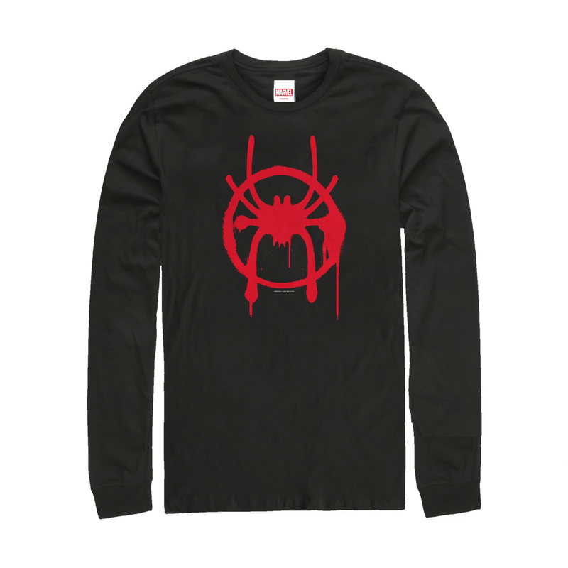 Men's Marvel Spider-Man: Into the Spider-Verse Symbol Long Sleeve Shirt