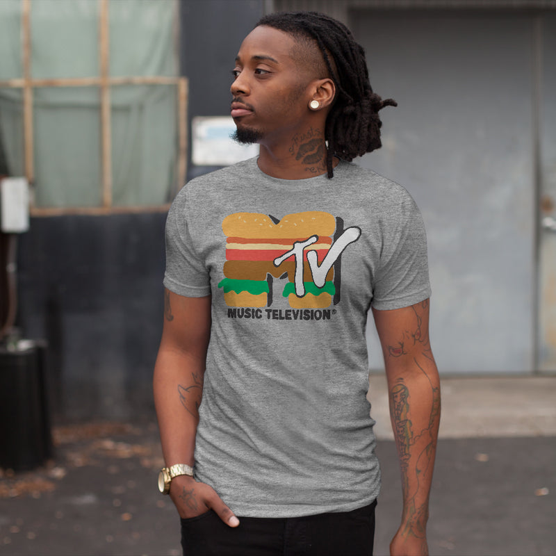 Men's MTV Cheeseburger Logo T-Shirt