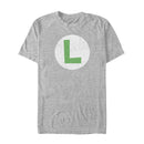 Men's Nintendo Luigi Circle Icon T-Shirt