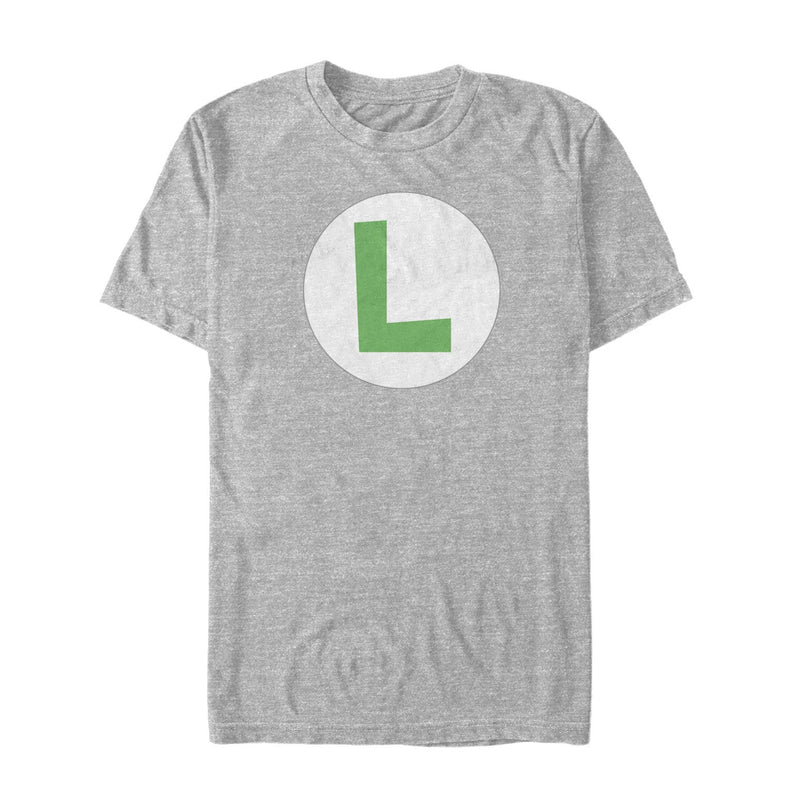 Men's Nintendo Luigi Circle Icon T-Shirt