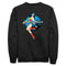 Men's Justice League Circle Stars Portrait Sweatshirt