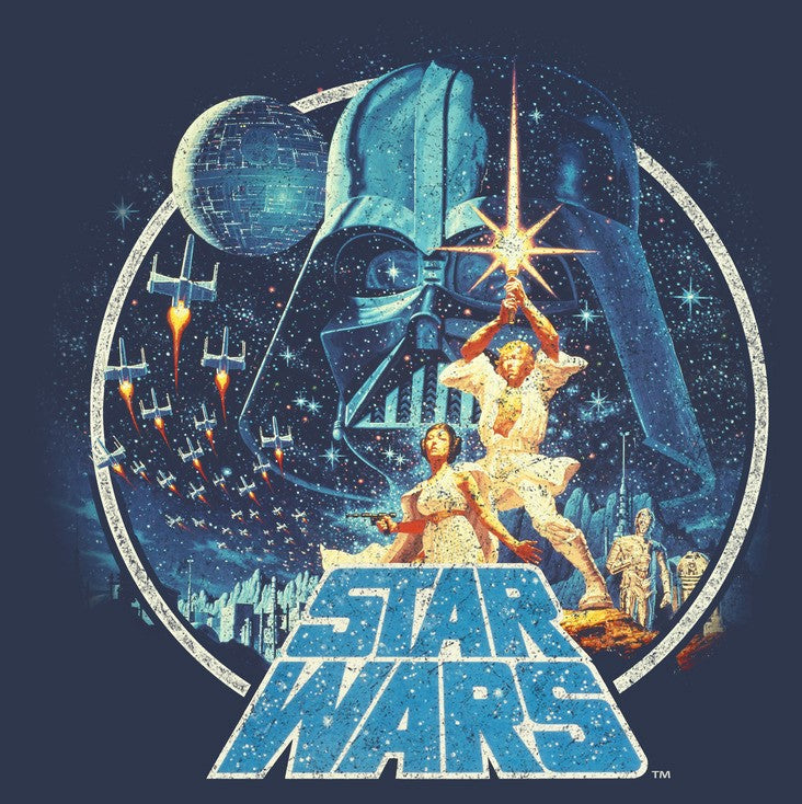 Men's Star Wars Classic Scene Circle Long Sleeve Shirt