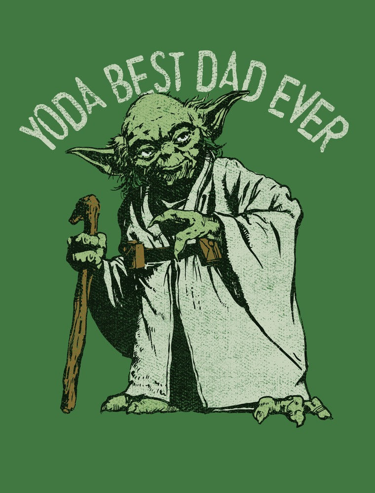 Men's Star Wars Yoda Best Dad Ever T-Shirt