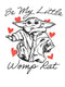 Junior's Star Wars: The Mandalorian Valentine's Day The Child Be My Womp Rat T-Shirt
