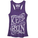 Women's CHIN UP Keep Calm and Run Racerback Tank Top