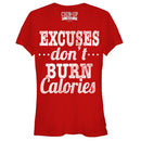 Junior's CHIN UP Burn Calories T-Shirt