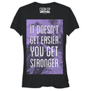 Junior's CHIN UP Getting Stronger T-Shirt