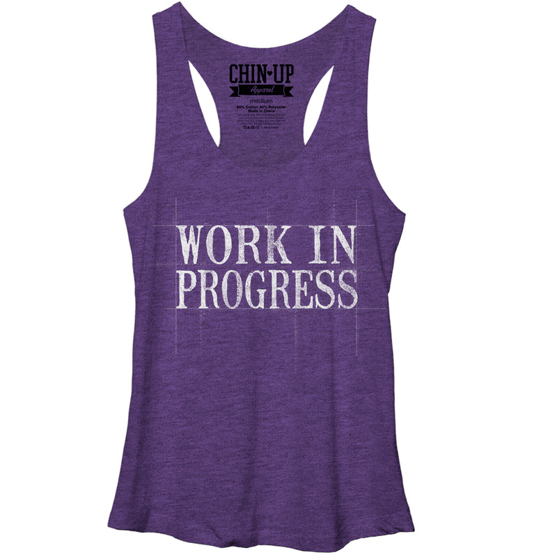 Women's CHIN UP Work in Progress Racerback Tank Top