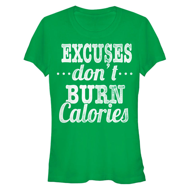 Junior's CHIN UP Burn Calories T-Shirt