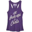 Women's CHIN UP Push-ups and Curls Racerback Tank Top