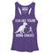 Women's CHIN UP Dinosaur Run Racerback Tank Top