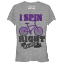 Junior's CHIN UP Spin Right Round T-Shirt