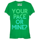 Junior's CHIN UP Your Pace or Mine T-Shirt