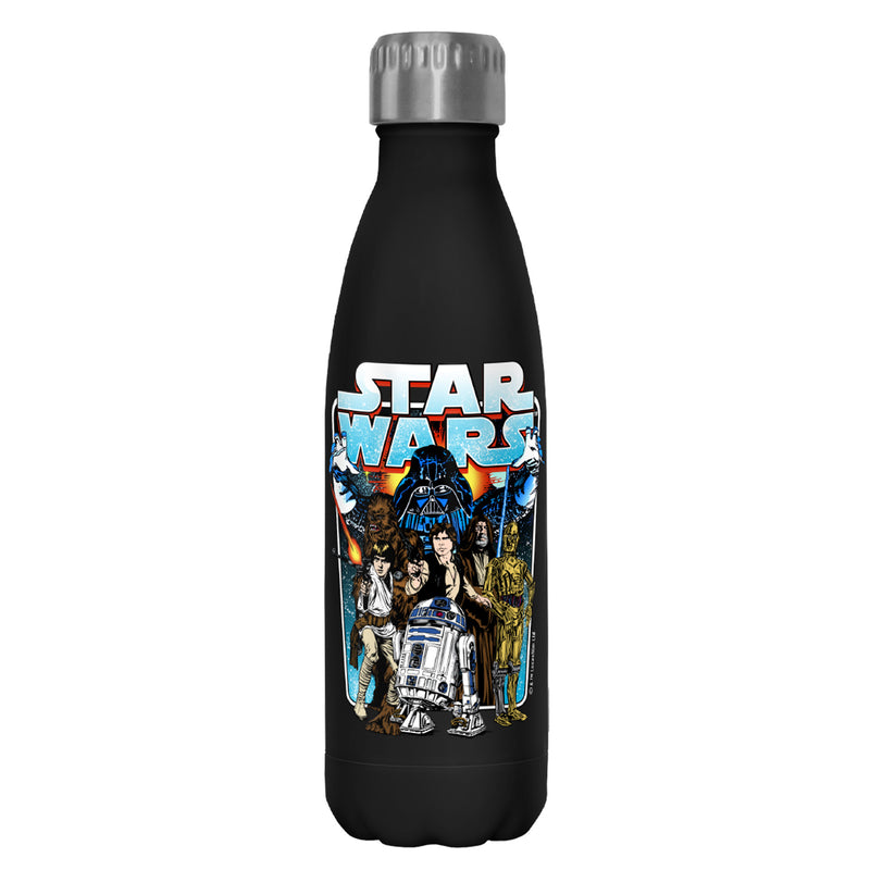 Star Wars Vintage Hero Character Frame Stainless Steel Water Bottle