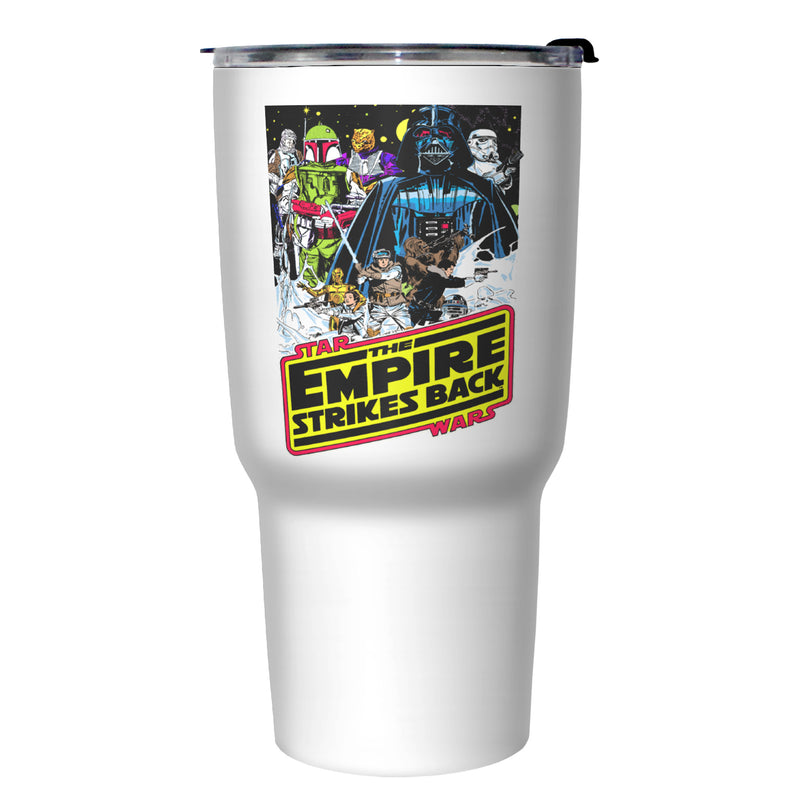 Star Wars The Empire Strikes Back Poster Stainless Steel Tumbler With Lid