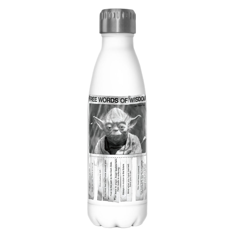 Star Wars Yoda Words of Wisdom Stainless Steel Water Bottle