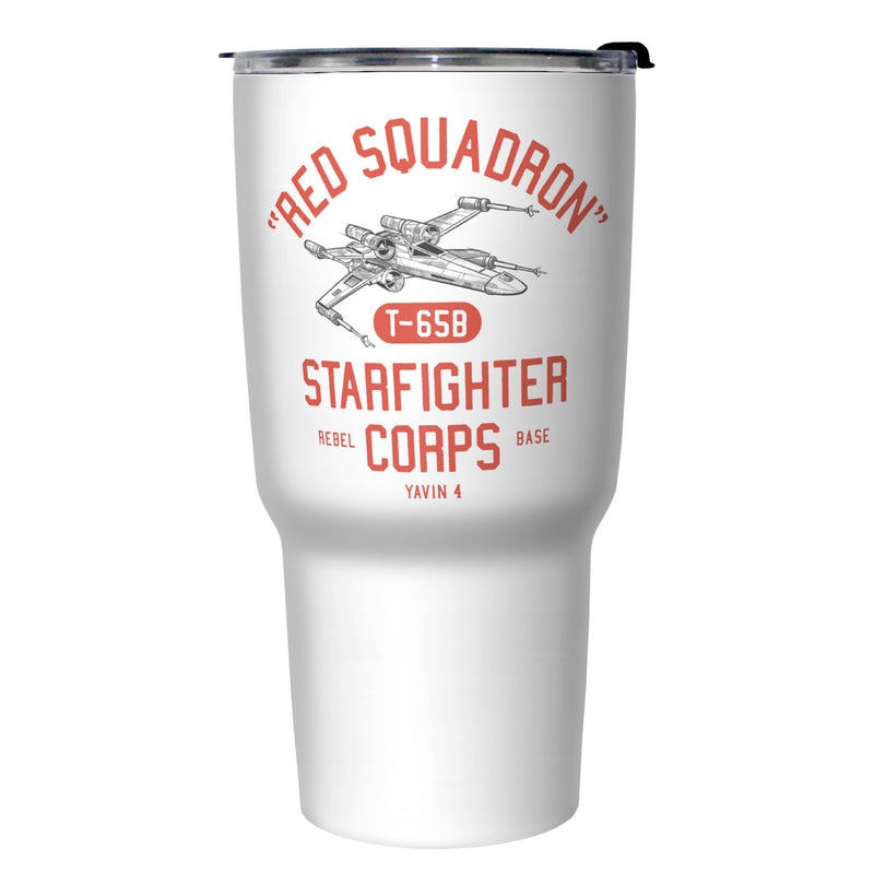 Star Wars Red Squadron Starfighter Corps Stainless Steel Tumbler With Lid