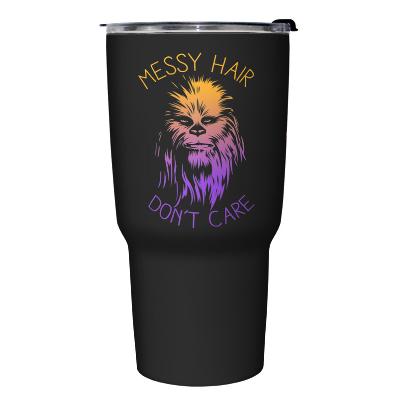 Star Wars Chewbacca Messy Har Don't Care Stainless Steel Tumbler With Lid