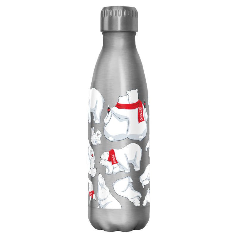 Coca Cola Christmas Polar Bears Stainless Steel Water Bottle