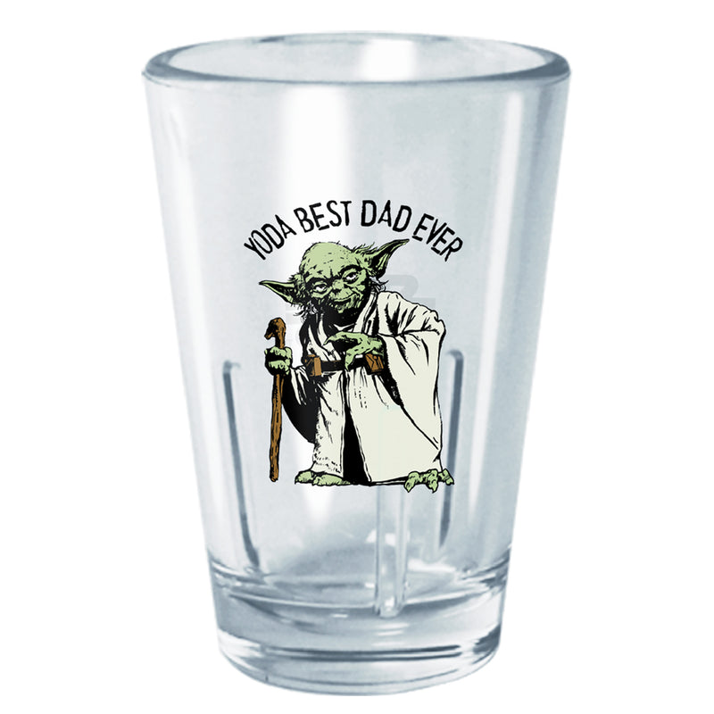 Star Wars Yoda Best Dad Ever Cartoon Tritan Shot Glass