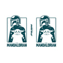 Star Wars: The Mandalorian Cute Silhouette Stainless Steel Water Bottle