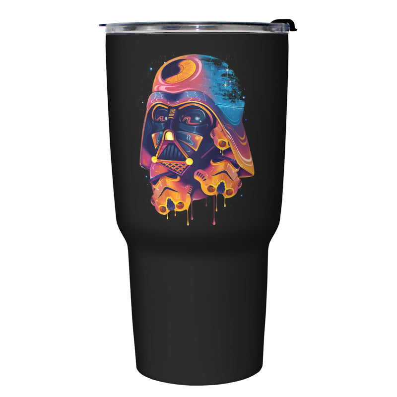 Star Wars Darth Vader Colorful Paint Stainless Steel Tumbler With Lid