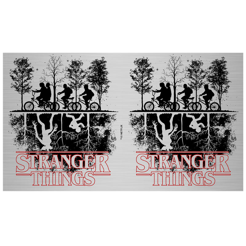 Stranger Things Upside Down Silhouettes Stainless Steel Water Bottle