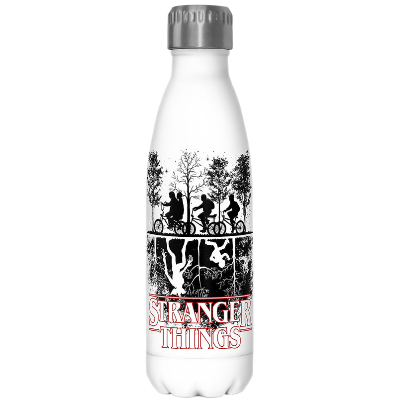 Stranger Things Upside Down Silhouettes Stainless Steel Water Bottle