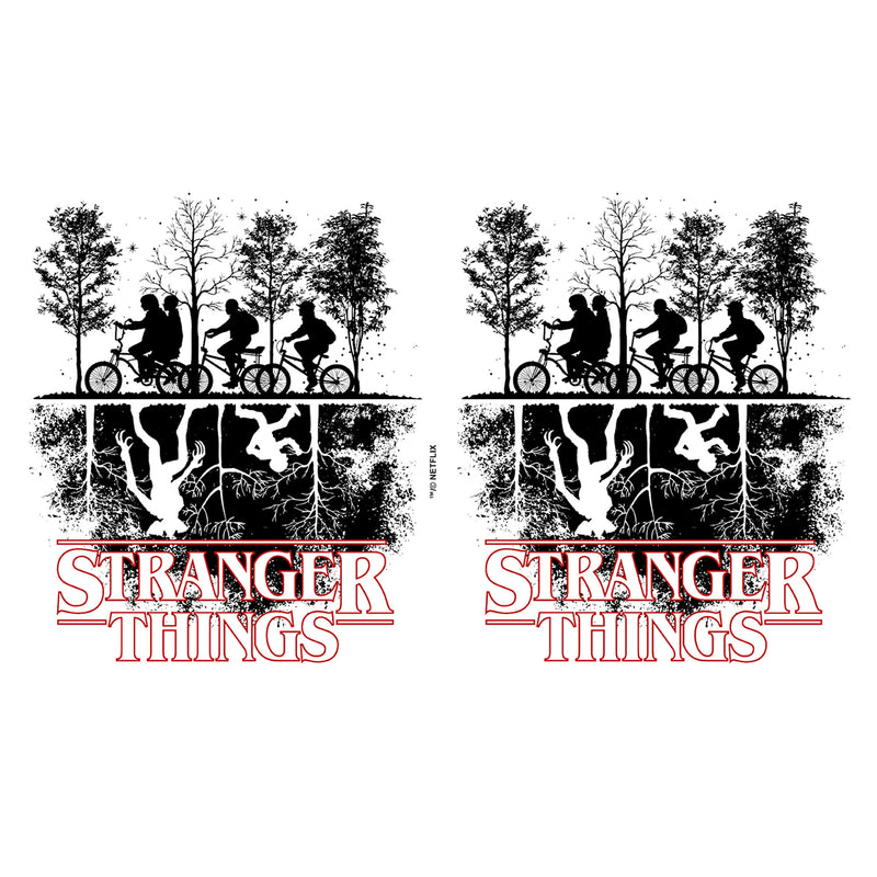 Stranger Things Upside Down Silhouettes Stainless Steel Water Bottle