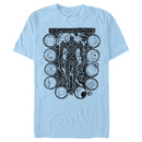 Marvel Men's Eternals Kro Wood Stamp Circles  T-Shirt  Light Blue  M