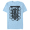 Marvel Men's Eternals Kro Wood Stamp Circles  T-Shirt  Light Blue  2XL