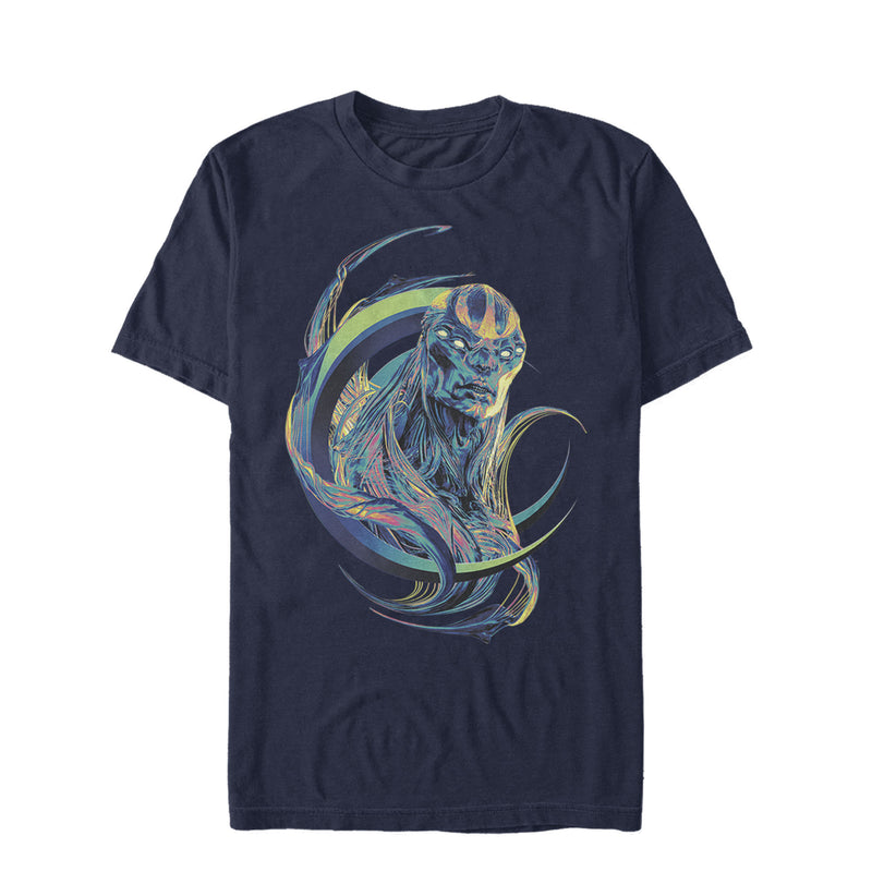 Marvel Men's Eternals Kro Colorful  T-Shirt  Navy Blue  XL
