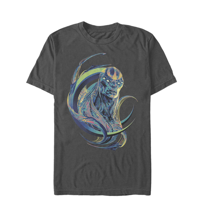Marvel Men's Eternals Kro Colorful  T-Shirt  Charcoal  L