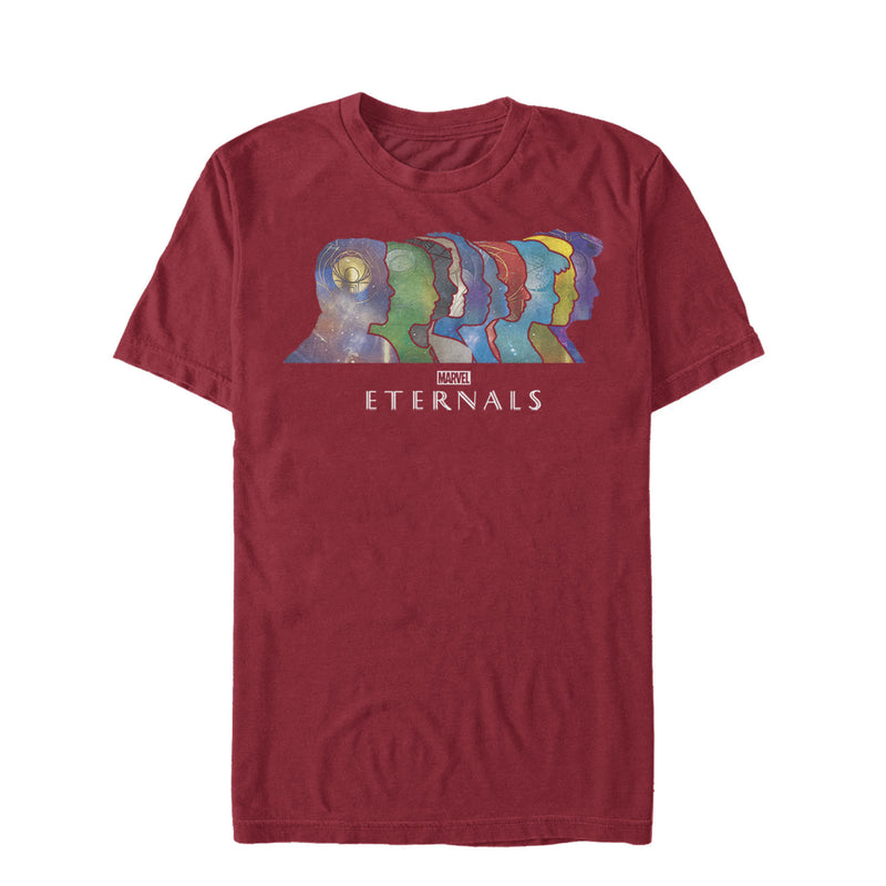 Marvel Men's Eternals Silhouettes  T-Shirt  Cardinal  S